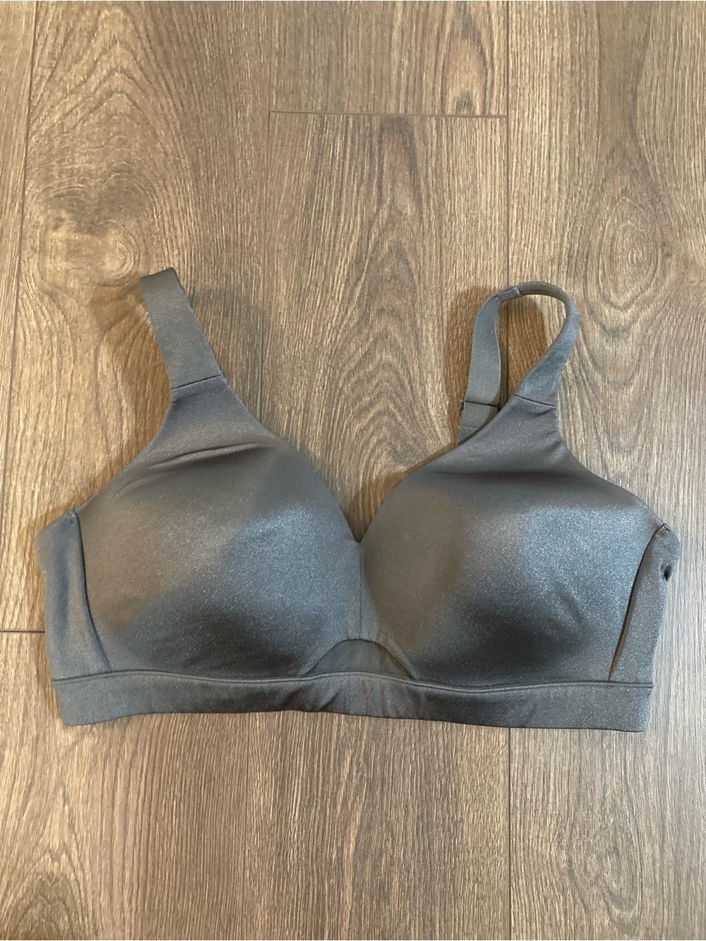 Cacique Lightly Lined Wireless Gray Bra Size 40D